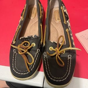 Sperry Leopard Loafers